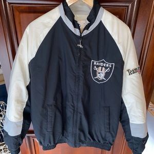 Vintage Chalk Line Team NFL Oakland Raiders Puffer Jacket